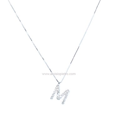 Collana Cierre Lettera M Donna LT03M