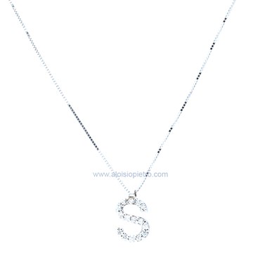 Collana Cierre Lettera S Donna LT03S