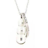 Collana Donna Oro con Perle Naturali mm 5-5,5 - Dartizio Gioielli